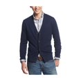 thumbnail image 1 of Tommy Hilfiger Signature Solid Cardigan Suéter para Hombre, Azul, X-Large, 1 of 1