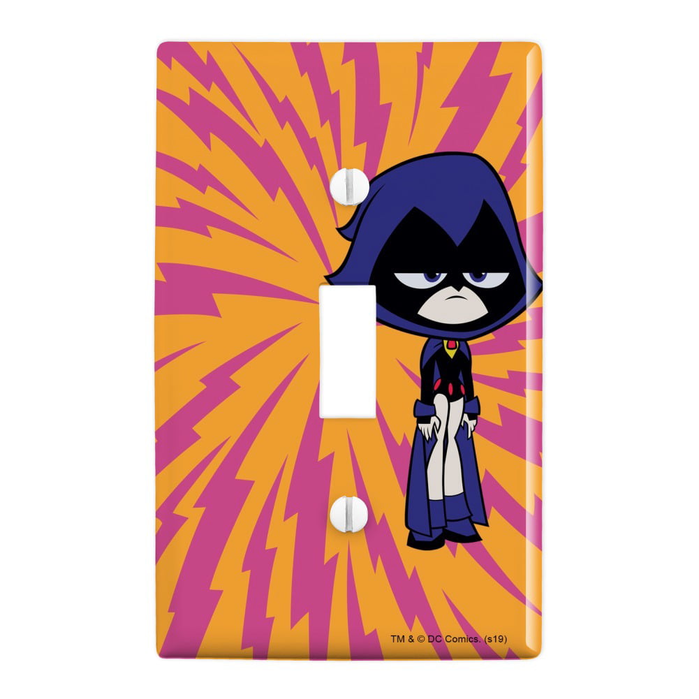 Teen Titans Go! Raven Plastic Wall Decor Toggle Light Switch Plate Cover -  