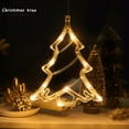 thumbnail image 3 of Morttic Christmas Lights 8 Pcs, Led Christmas Window Lights with Snowflake, Santa Claus, Deer and Christmas Tree Shape Fairy Lights for Holiday Christmas Decorations Warm White, 3 of 9