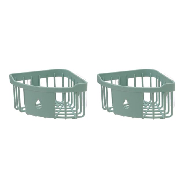 Estante de Soporte de baño Billuyoard Multicolor Tamaño compacto 2piezas Verde