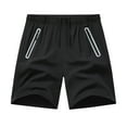 thumbnail image 2 of lmcalzta Mens Hiking Shorts with Zipper Pockets Drawstring Elastic Waist Summer Casual Camping Gym Athletic Shorts, 2 of 8