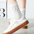 thumbnail image 5 of 5/6/10 Pairs of Women's Vintage Floral Patterned Cute Ruffle Cartoon Cotton Crew Socks, 5 of 7