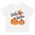 thumbnail image 3 of Inktastic Little Sister Pumpkins with Fall Leaves Girls Toddler T-Shirt, 3 of 5