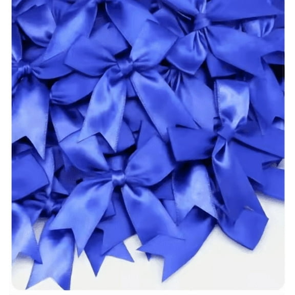 12 Ct Royal Blue Bow Satin Ribbon