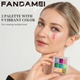 thumbnail image 3 of 18-Color Face Glitter, Body Glitter Hair Glitter for Glitter Makeup, 2 PCS Glitter Gel 6 Color Themes, Chunky Glitter for Kids Women, Halloween Rave Concert Face Paint, 3 of 7