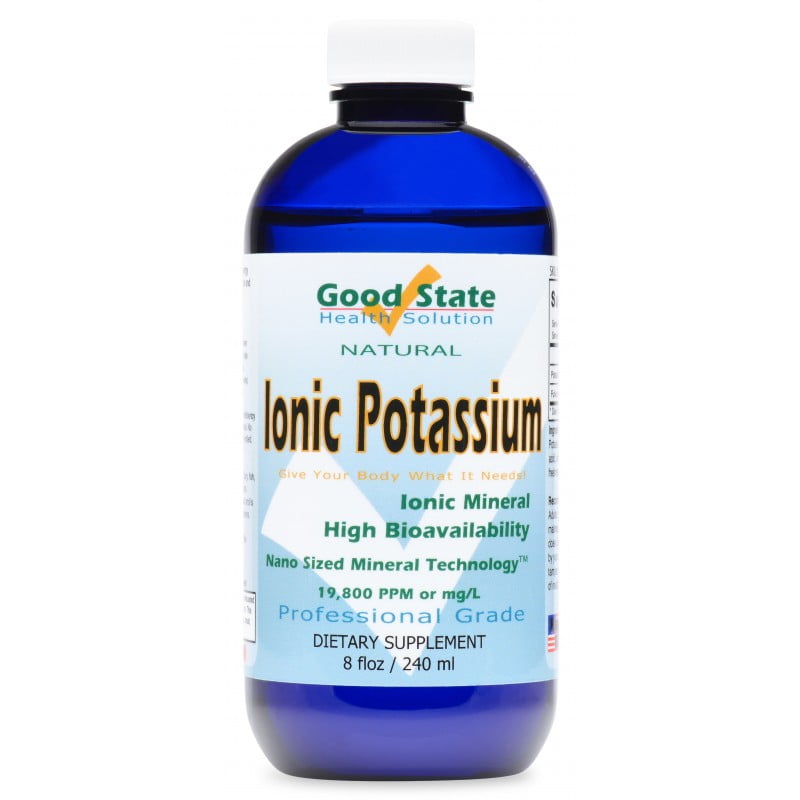 Good State Liquid Ionic Minerals - Potassium - (48 days at 99mg. plus 2 mg fulvic acid) (8 fl oz)