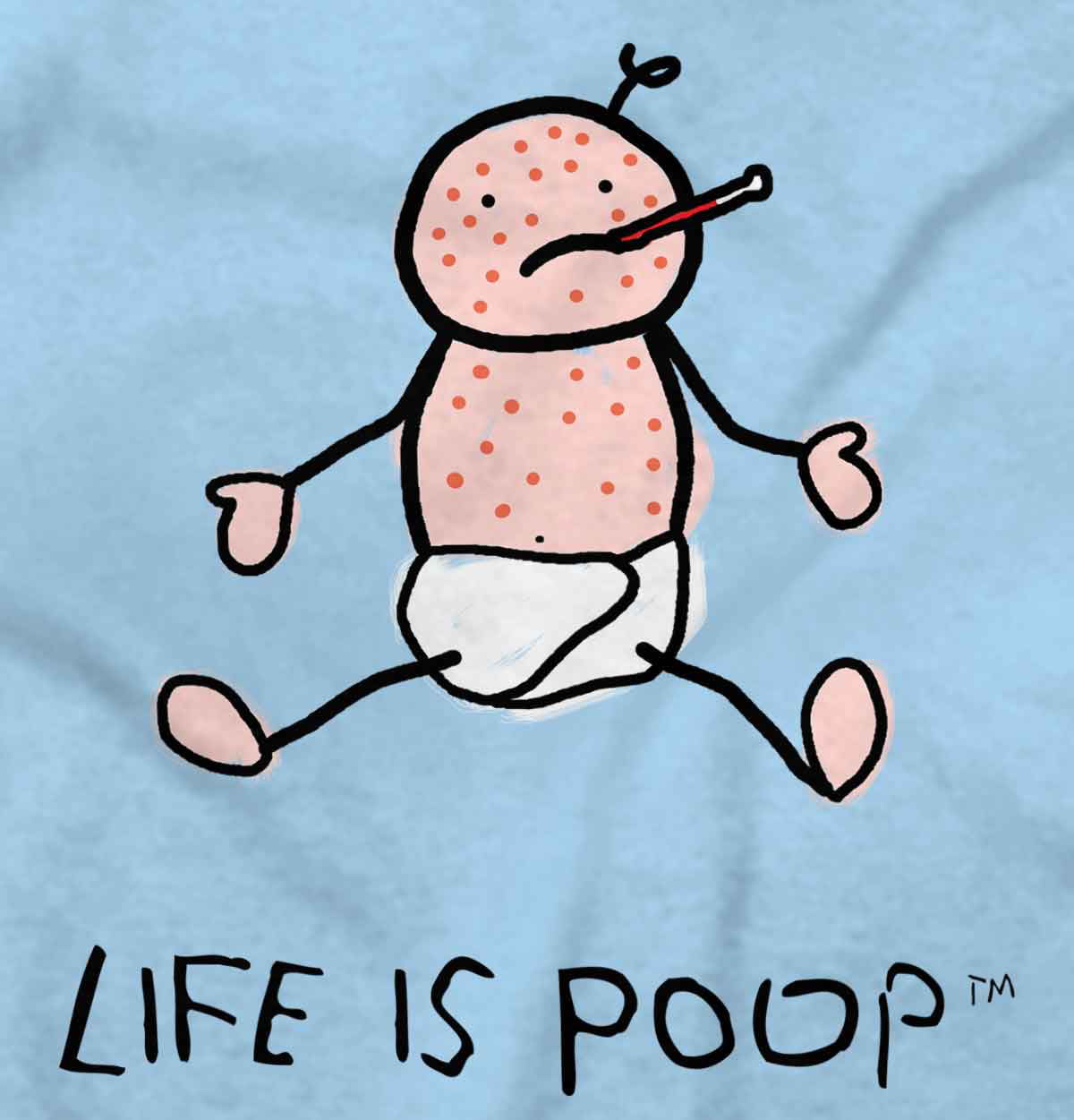 Life is Poop Chicken Pox Funny Cool Cute Gift Baby Gift Edgy Romper Bodysuit 