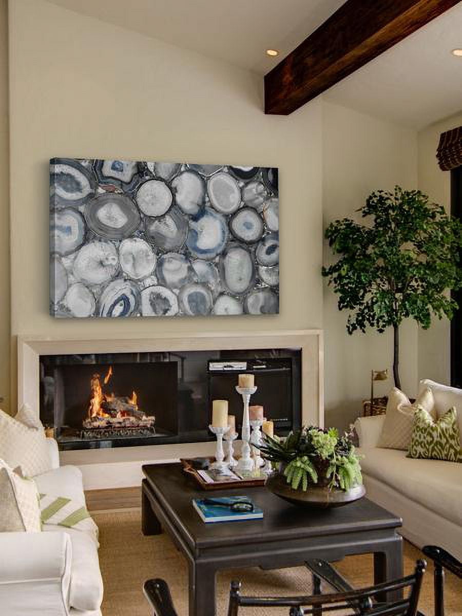 "Geode Pool" Painting Print on Wrapped Canvas