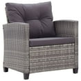 thumbnail image 5 of vidaXL Patio Sofa Outdoor Conversation Set with Cushions 6 Piece PE Rattan, 5 of 12