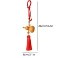thumbnail image 3 of TFYZYY Car Hanging Pendant Rearview Mirror Decor - Real Gourd & Boxwood, Lucky Charm for Car Interior, Universal Fit, Easy Install, 26x8cm, 3 of 6