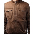 thumbnail image 4 of Ma Croix Mens Classic Motorcycle Winter Biker PU Leather Jacket S-XL, 4 of 6