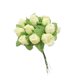 thumbnail image 1 of Bearachild Cabezas Flores artificiales Rosa Mini ramo Hogar Boda Guirnalda Plantas falsas Arreglo de decoración de fiesta de año nuevo Kits de decoración para fiestas Leche blanca, 1 of 6