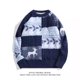 thumbnail image 4 of Suéter navideño vintage, ropa de hombre, prendas de punto, invierno 2024, suéter americano grueso y suelto, jerséis nuevos, jerséis empalmados japoneses, 4 of 4