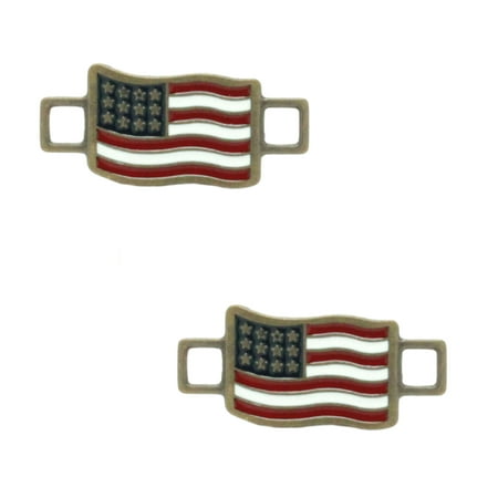 

Shoe And Boot 2 Each Lace Metal Keeper Flag SL-3212-09
