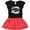 Black & Red with Polka Dots, variant on Inktastic Easter He Has Risen with Cross and Flowers Gift Toddler Girl Dress