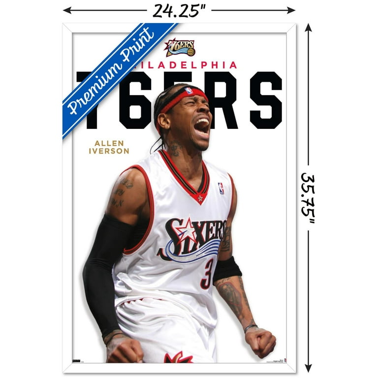 Allen Iverson Feature Series 23 Wall Poster 22.375 x 34 Framed Walmart