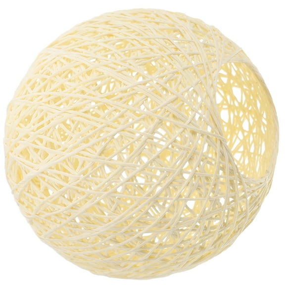HEMOTON Bedroom Ceiling Light Shade Rattan Ball Ceiling Light Shade Useful Light Protector