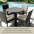 thumbnail image 3 of Sunbrella Linen Antique Beige Premium Dining Seat Cushion (2-Pack), 3 of 8