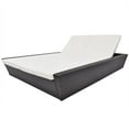 thumbnail image 1 of vidaXL Outdoor Lounge Bed with Cushion Poly Rattan Brown, 1 of 5
