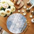 thumbnail image 2 of Round Placemats Watercolors Blue White 15 inch Set of 2 Table Mats for Dining Table Abstract Heat Resistant Non-Slip Kitchen & Home Decorative Place Mat Set, 2 of 8