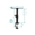 thumbnail image 2 of Soportes de altavoz de escritorio Monoprice Universal Clamp-On Par, 2 of 6
