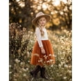 thumbnail image 2 of 2Bunnies Girls' 12M-10yr Peony Lace Straight Long Sleeve Knee Flower Girl Dress, 2 of 7