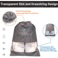 thumbnail image 3 of Bolsas para Zapatos - Vaktop Pack de 10 Bolsas para Zapatos de Viaje, Bolsas para Zapatos con Cordón y Ventana Transparente, Bolsas de Almacenamiento a Prueba de Polvo - para Hombres y Mujeres Uso, 3 of 8