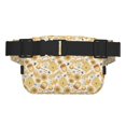 thumbnail image 3 of Fuzoiu Honey Honeycomb Print Unisex Square Double Layer Waist Bag,Crossbody Fanny Pack Travel Workout Accessory, 3 of 9