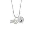 thumbnail image 2 of Delight Jewelry Silvertone Big Sister Silvertone Script Initial Disc - S - Charm Necklace, 20"+3", 2 of 4