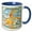 Blue/White, variant on 3drose, Cod, You Scared the Carp Out of Me- Concern, Worry, Health, Humor, Humour, Fun, 11oz Magic Transforming Mug