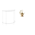 thumbnail image 1 of Mesita de noche de acrílico,Mesa auxiliar de acrílico transparente Mesa auxiliar transparente en capas,Mesa pequeña de acrílico,mesita de noche pequeña,compacta,Quemador de incienso, 1 of 8