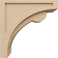 thumbnail image 3 of 10"W x 20"D x 20"H Classic Viola Rough Cedar Woodgrain TimberThane Corbel, Primed Tan, 3 of 6