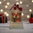 thumbnail image 5 of AJKSFHIU Christmas Village Houses,Vintage Christmas Ornaments,Christmas Miniatures Figurines,Christmas Decoration Santa Claus Nightlight,Christmas Small House Decoration Luminous Christmas Gift, 5 of 6