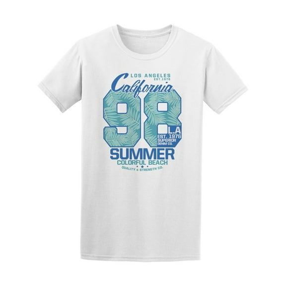 Summer In Los Angeles California T-Shirt Men -Image by Shutterstock, Male XX-Large