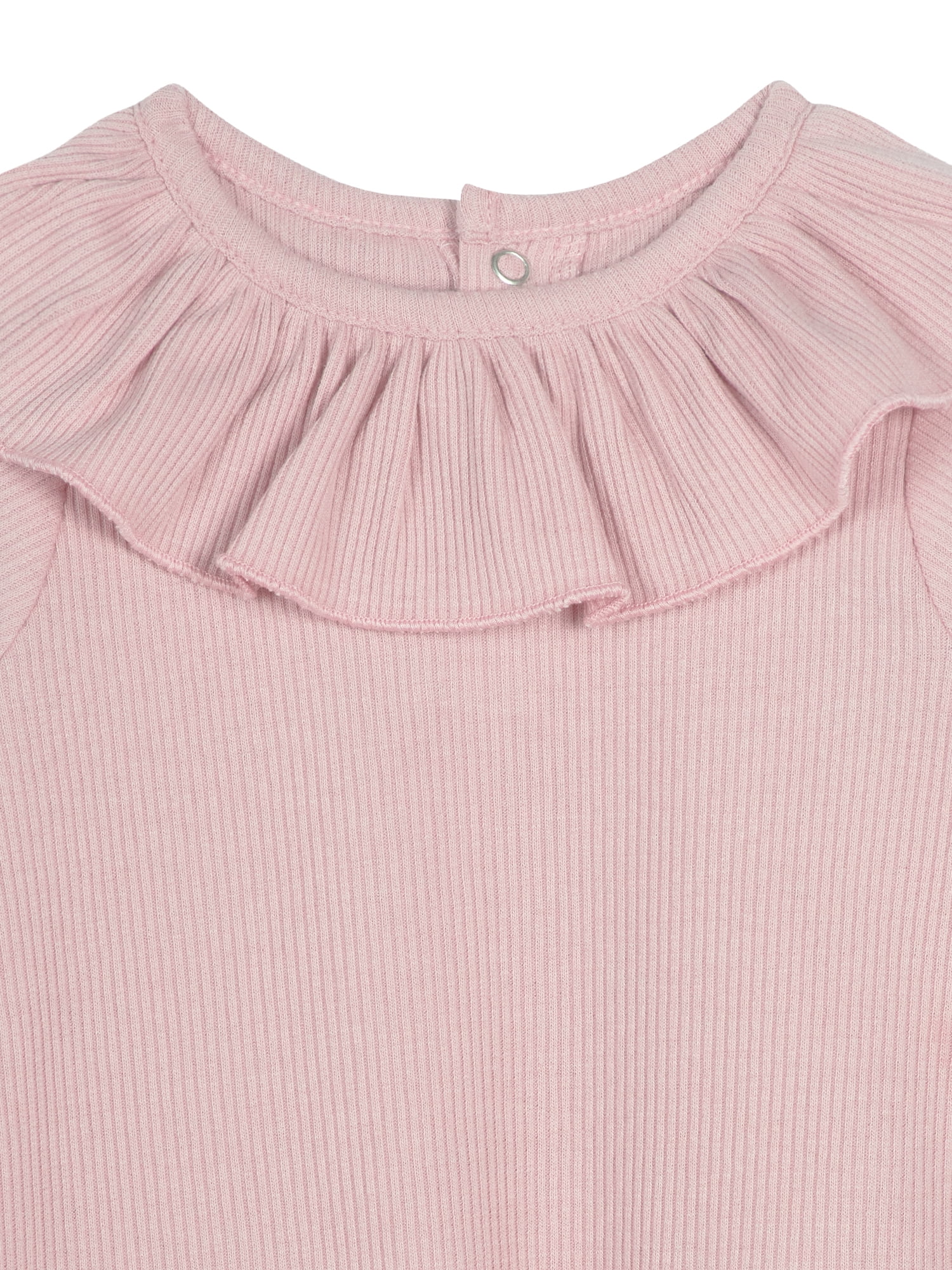 Modern Moments by Gerber Baby Girl Ribbed Long Sleeve Dress & Diaper Cover Outfit Set, 2 Piece, Sizes 0/3-24 Months