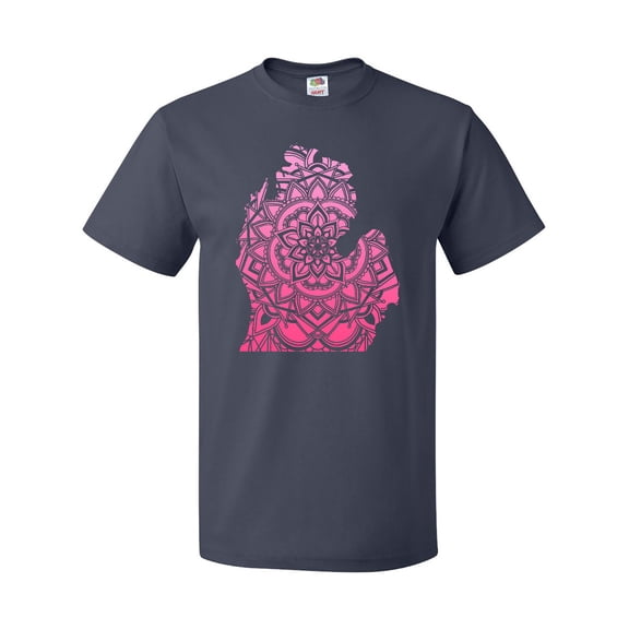 Inktastic Michigan Silhouette Mandala T-Shirt