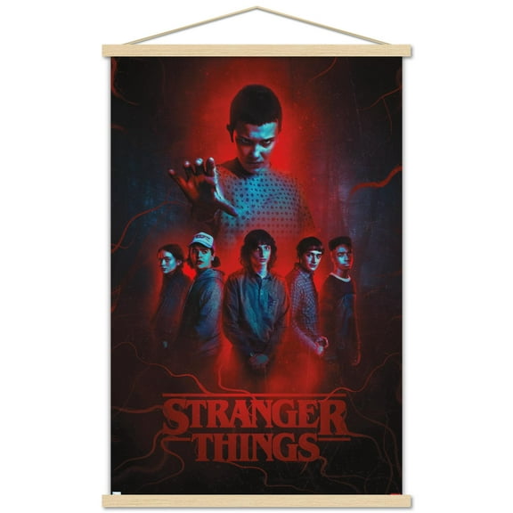 Netflix Stranger Things: Season 4 - Group Wall Poster with Magnetic Frame, 22.375" x 34"