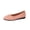 Pink, variant on Yellow Ladies Large Size Flat Slip On Shoes Fly Knitting Round Head Light Mouth Casual Work Breathable