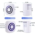 thumbnail image 2 of CNKOO  -Motion Sensor Alarm System  Wireless Home Security Driveway Alarm Indoor  Motion Detector Alert with 2 Sensor and 1 Receiver -38 Chime Tunes, 2 of 5
