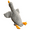 Gray Goose, variant on Sweet Mu Cheng-51.2" Farm-Themed Giant Goose Plush Toy, Realistic Plush Animal Decor for Living Room