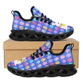 thumbnail image 1 of Zapatos planos de mujer con malla transpirable y estampado de conejo kawaii, antideslizantes, cómodos, con cordones, regalo de Pascua, 1 of 6
