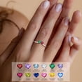 thumbnail image 2 of Anillo Sistble Birthstone, oro blanco, Alejandrita de junio, para mujer, 2 of 7