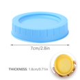 thumbnail image 4 of Plastic  Ring Seals & Jar Covers Gift Wrap Container Small Food Storage Cover Reusable Leak Proof Screw Can Cap, 4 of 8
