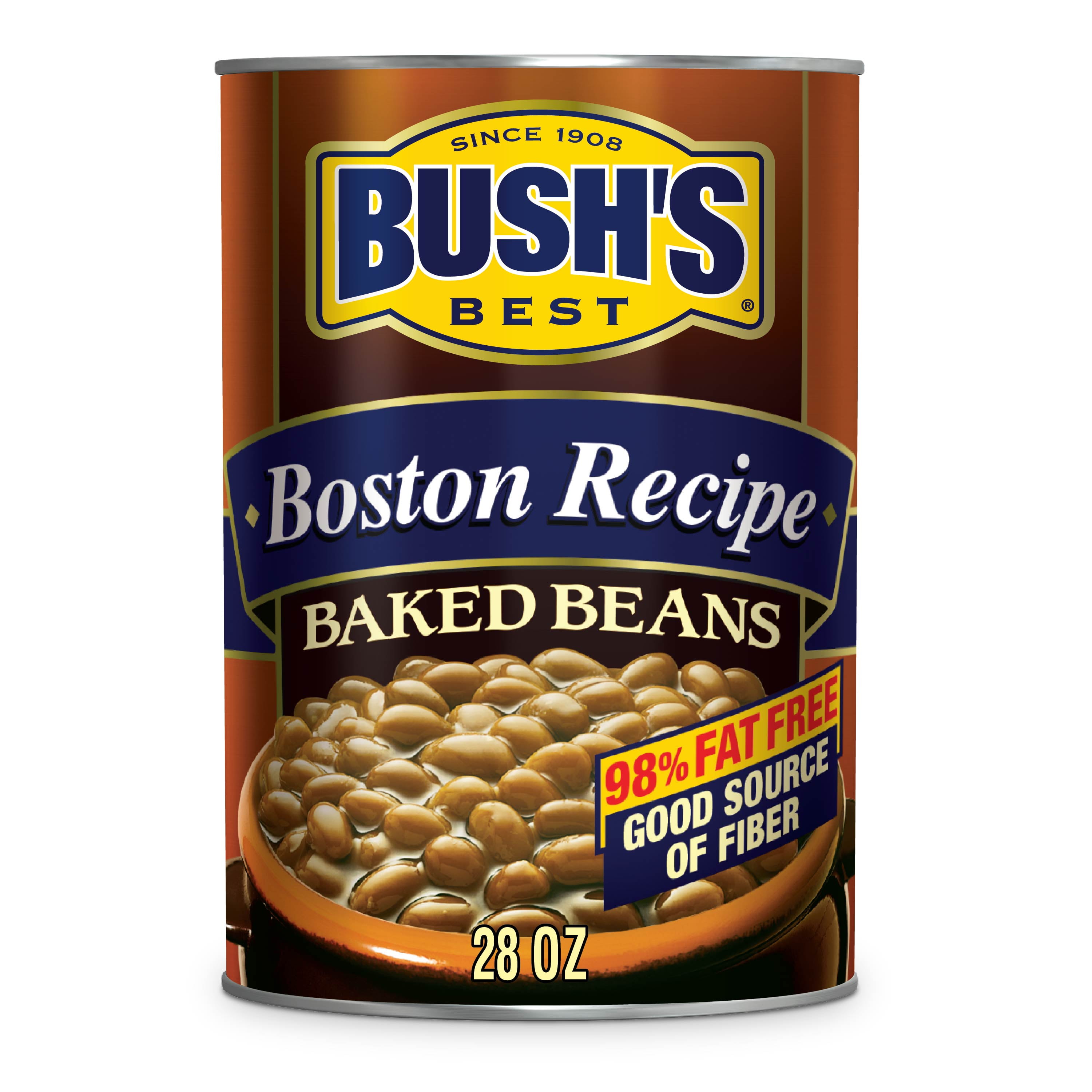 Bush's Boston Recipe Baked Beans, Canned Beans, 28 oz