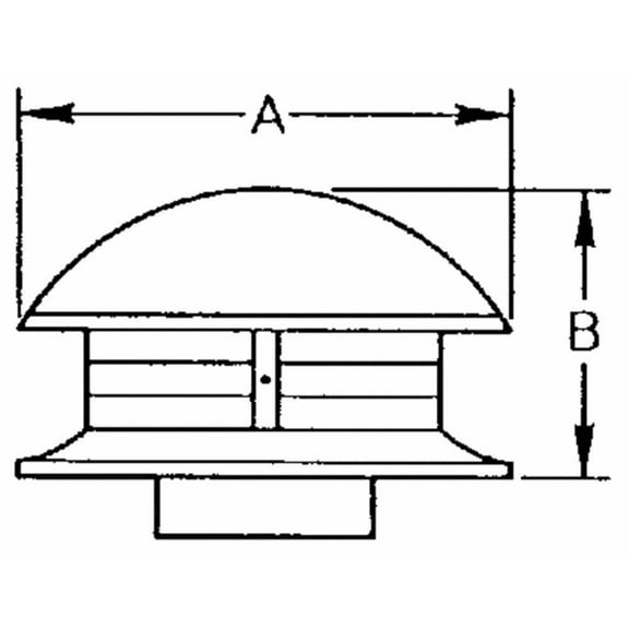 Selkirk Vertical Termination Rain Cap 3 " Vertical