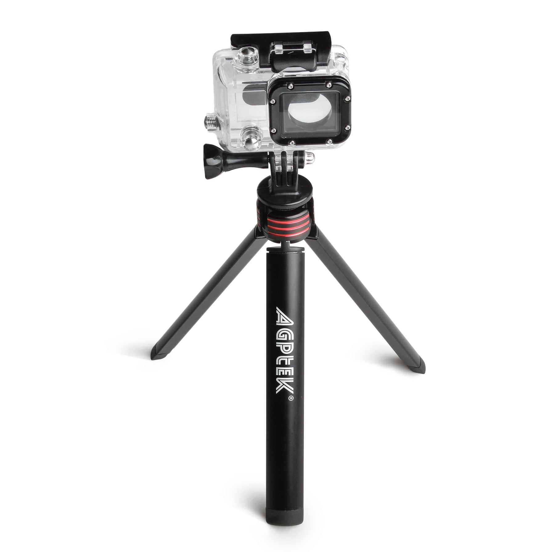 6 2 5 1 HD 4 Aluminum Alloy Metal GoPro Tripod/Monopod Mount with Aluminum Thumbscrew for GoPro Session Hero 7 3 Black 3+