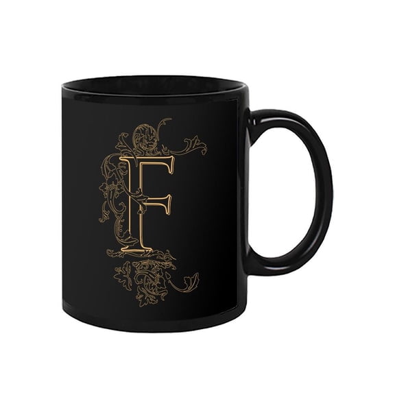 Vintage Letter F Design  Mug Unisex's -Image by Shutterstock