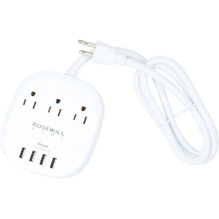 ports rosewill rhsp charging outlet usb strip power travel