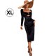 thumbnail image 3 of Vestido maxi bodycon con tirantes de espagueti cruzados para mujer, sexy, hueco, halter, cintura alta, vestidos largos de fiesta de noche, 3 of 6