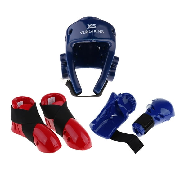 Casco de boxeo DYNWAVEMX Guantes Protector de manos Zapatos de protección Cabeza Pie S